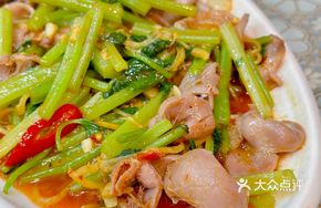 Water Celery Stir-fried Fish Maw