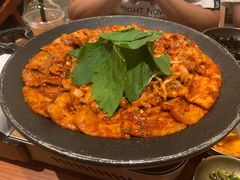 铁板章鱼五花肉-春熙台韩国料理·章鱼肥牛(西丽店)
