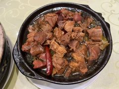 鸭肫腌菜花烧排骨-人全到南京本帮菜馆(云锦路店)