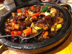 铁板蘑菇牛肉粒-鹿港小镇(霄云店)