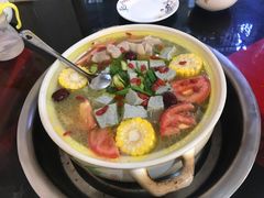 山药猪蹄牛肉汤锅-花水湾红太阳牛肉汤锅