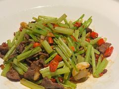 芹菜香菜炒牛肉-桂满陇天书(南京德基旗舰店)