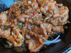 铁板黑椒牛柳-好嫂子酱猪手•农家菜(华远坊店)