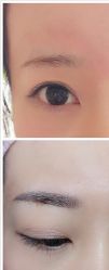 前后对比-Yue Show馨选·半永久纹眉纹眼线