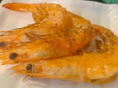 铁板柠檬汁煎虾-真剑日本料理·铁板烧(贵州路店)