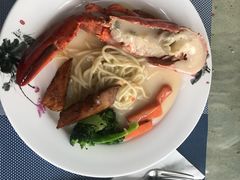 芝士意面波士顿龙虾-蜈支洲岛珊瑚酒店临海阁中餐厅