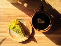 抹茶黄桃蛋糕-捌楼咖啡书吧(南开店)