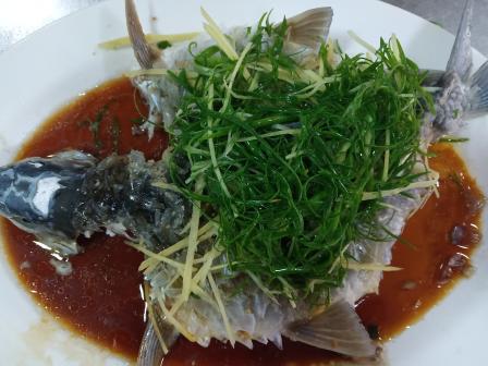 清蒸青竹鱼肉质很鲜,味道好极了