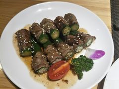 牛肉秋葵卷-立山居酒屋·烧鸟 天妇罗(西北湖店)