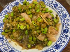 抱腌菜炒毛豆-兰边碗(鼓楼店)