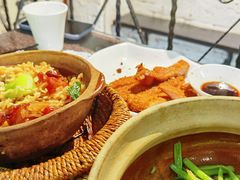 啫啫虾酱空心菜-熠盛粤味(永康路店)