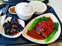 黄金脆皮烧鸭饭-百事佳烧鸭牛腩(上海虹桥站店)