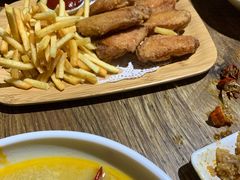 鸡翅薯条-叶派龙虾•招牌香辣蟹·海鲜(中海国际店)