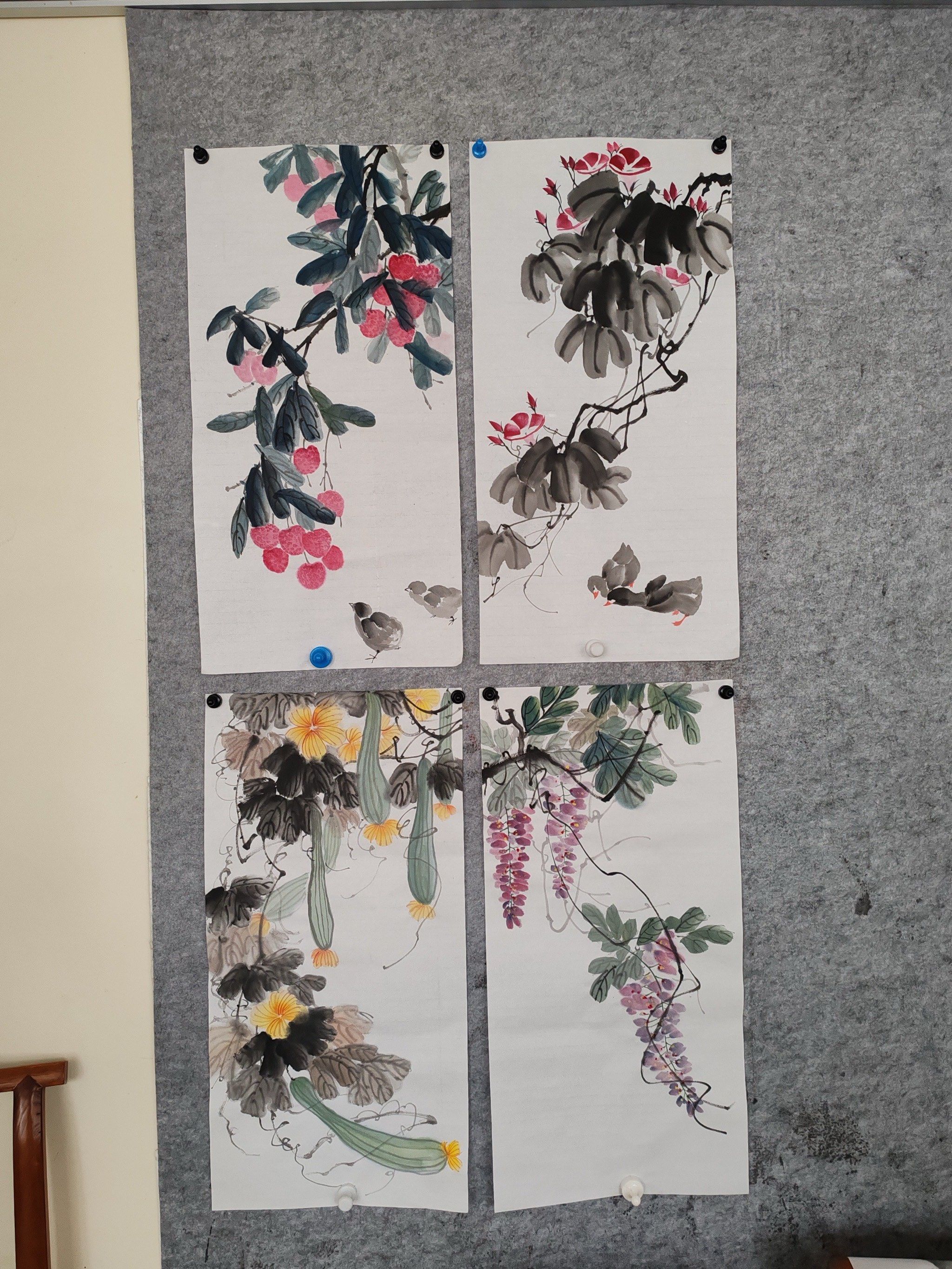 来秦汉胡同学习国画啦