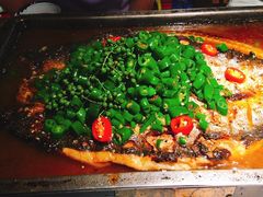 鲜青椒烤鱼-探鱼·鲜青椒爽麻烤鱼(北京路天河城店)