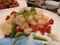 溜炒虾段-燕风楼烤鸭店(建设总店)