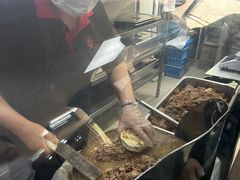手工现场切馍-樊记腊汁肉(竹笆市总店)