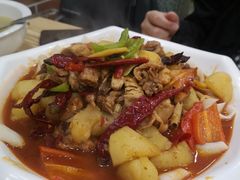 新疆大盘鸡-新疆红柳花餐厅(新洲店)