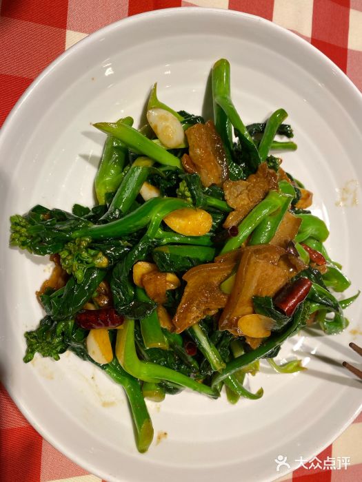 西贝莜面村(香蜜湖店)封缸肉炒芥蓝图片