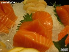 三文鱼刺身近景-松子料理(亮马桥店)