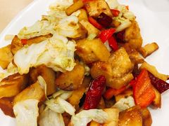 馕炒圆白菜-清真素福拉面丝路美食(六里桥东店)
