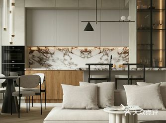 轻奢风是一种集了现代简洁与端庄奢华一起的设计