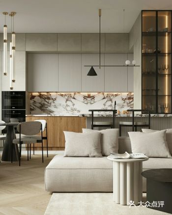 轻奢风是一种集了现代简洁与端庄奢华一起的设计