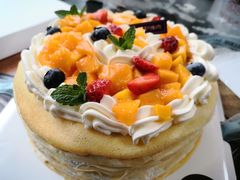 动物奶油榴莲千层蛋糕-艾加柒克蛋糕茶歇甜品台(春熙路店)