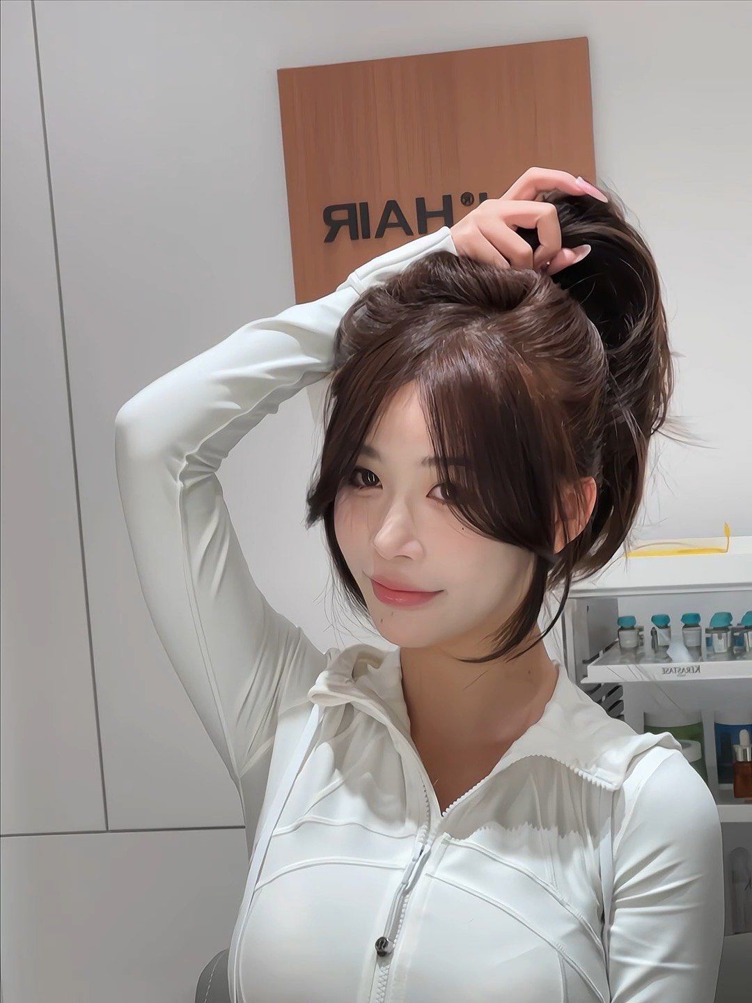 女生减龄瘦脸刘海八字