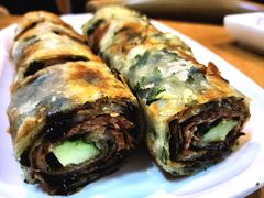 葱饼卷牛肉-台北楚楚园馅饼粥(虹桥南丰城店)