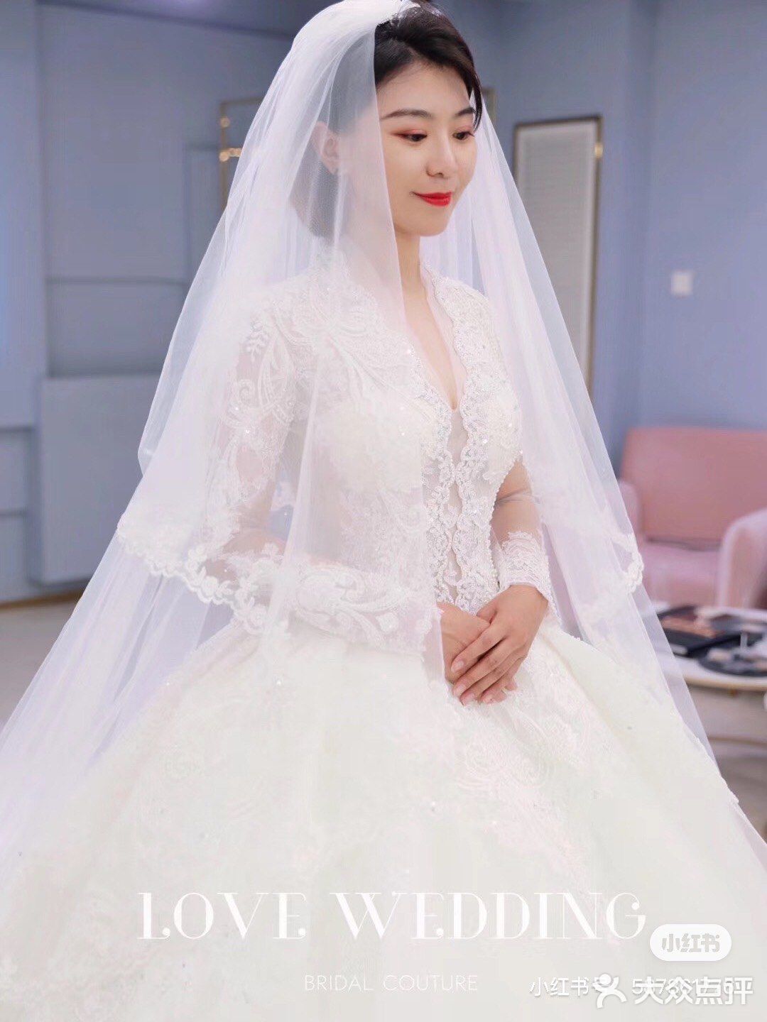 北京婚纱 复古蕾丝婚纱 女王主纱～