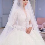 北京婚纱 复古蕾丝婚纱 女王主纱～