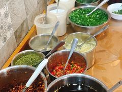 豆花蘸水调料台-陈三炖鸡馆(金众小区店)
