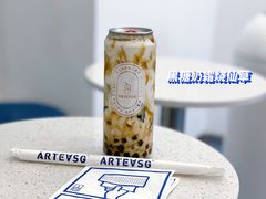 黑糖奶霜烧仙草-ARTEASG啊T·新加坡奶茶(丹东万达店)