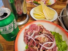 -陈叉子钢盆烤肉(中原万达店)