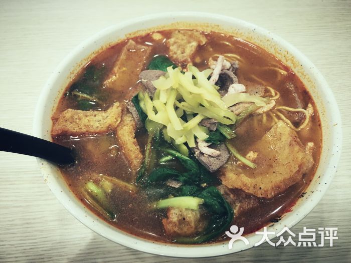 皮肚猪肝肉丝面