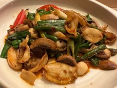 冬笋鲜蘑炒鲍鱼-上海金桥红枫万豪酒店-万豪中餐厅