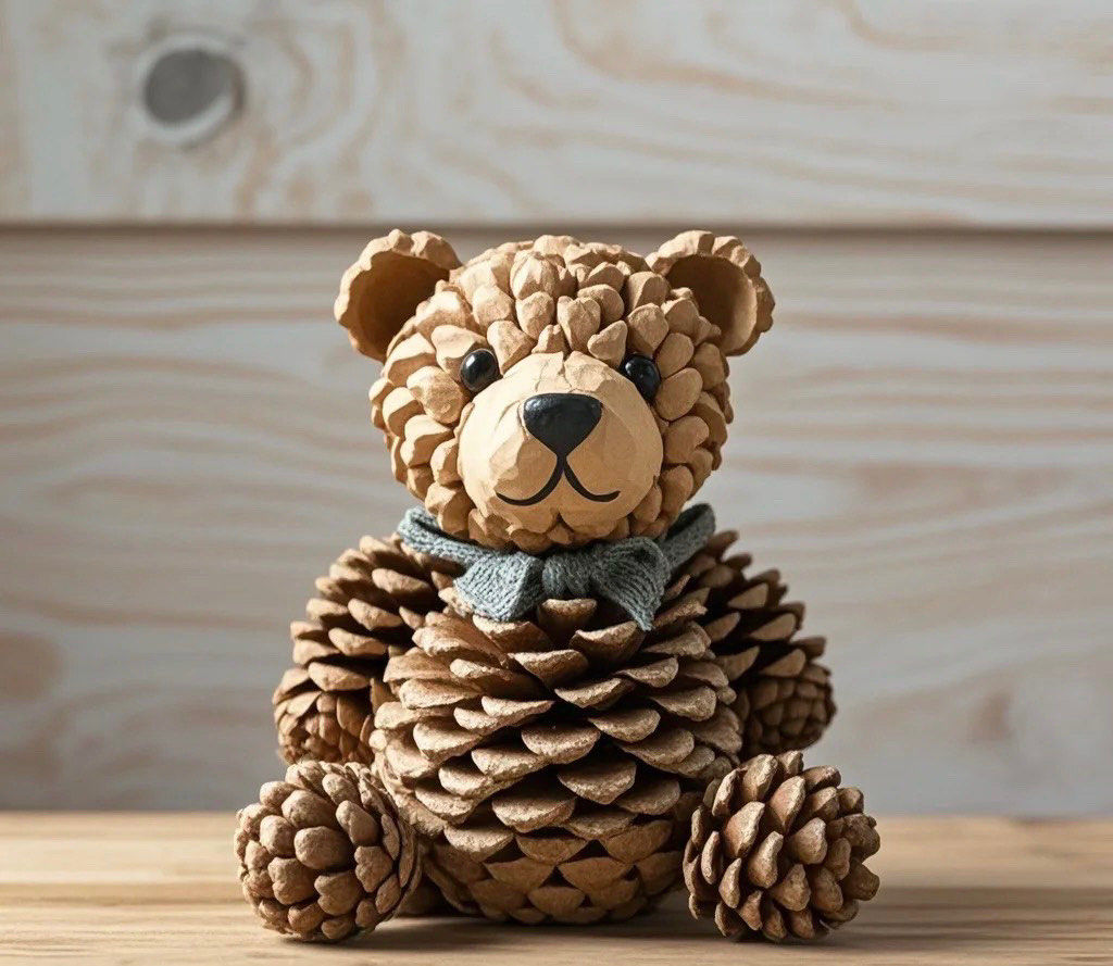 点评正当玩松果手工制作品