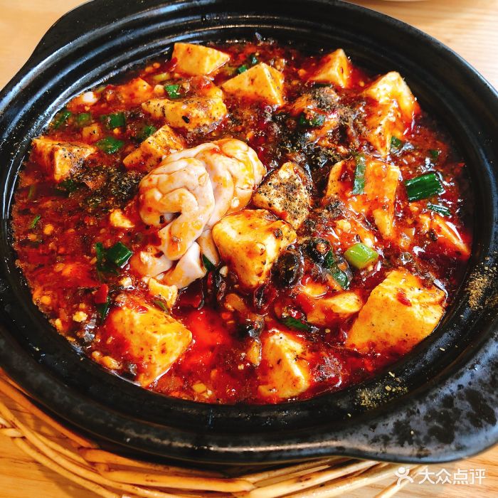 周三的情书花园餐厅-麻婆豆腐烤脑花-菜-麻婆豆腐烤