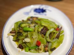 青番茄炒腊肉-老宁波1381餐厅(宏泰广场店)