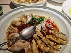 葱油带鱼蒸蛏子-青菁酒家·象山海鲜(胜利河美食街店)