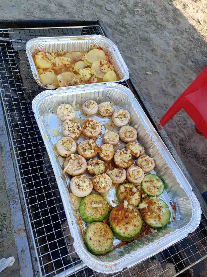 天兴洲沙滩营地(天兴洲店)-"今天二十多个人一起来天兴州烧烤景色,真