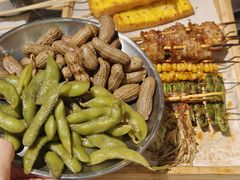 -山野的朋友露营炭火烤肉