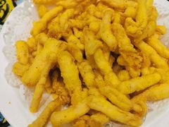 炸鲜蘑-宝轩渔府·老字号海鲜·正宗津菜(水上店)