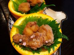 日本特色炸鸡配橙篮-羽山料理