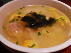 鸡汤鲜虾小馄饨-绿茶餐厅(蓝色港湾店)
