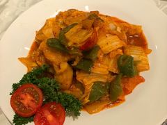 辣白菜炒五花肉-平壤馆(西塔街店)