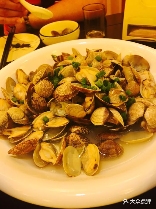 富家庄海鲜大连菜水煮黄蚬子图片 - 第2张