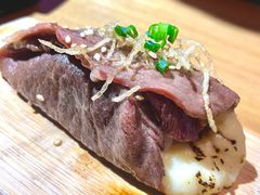火男和牛榴莲握-今崎烧·关西寿喜烧专门店(永庆坊店)