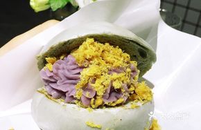 Ice Taro Mud Crispy松 Mini Burger